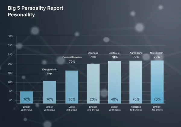 Big 5 personality test report showing percentile scores