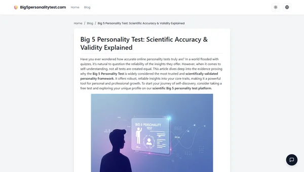 Big 5 Personality Test: Scientific Accuracy & Validity Explained