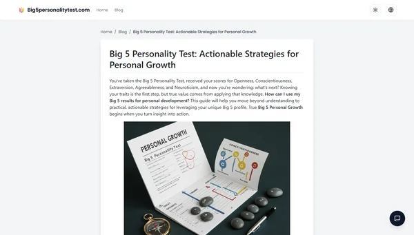 Big 5 Personality Test: Actionable Strategies for Personal Growth