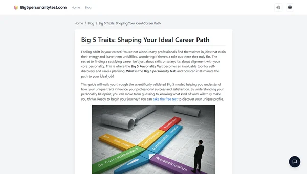 Big 5 Traits: Shaping Your Ideal Career Path