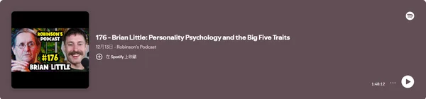 176 - Brian Little: Personality Psychology and the Big Five Traits