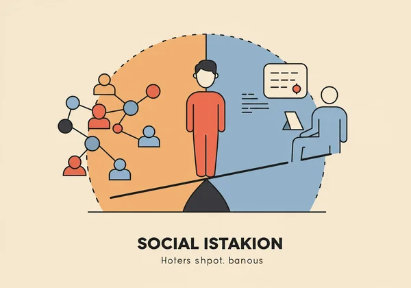 Ambivert balancing social interaction and alone time