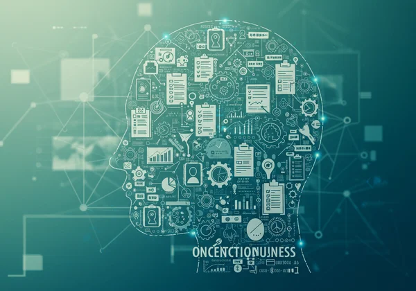 Abstract mind representing conscientiousness and organization