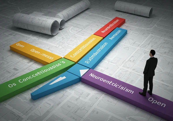 Big 5 personality test guiding a person's career path