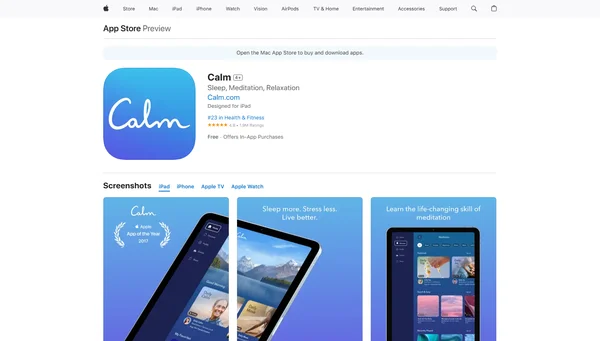 Calm:冥想与睡眠